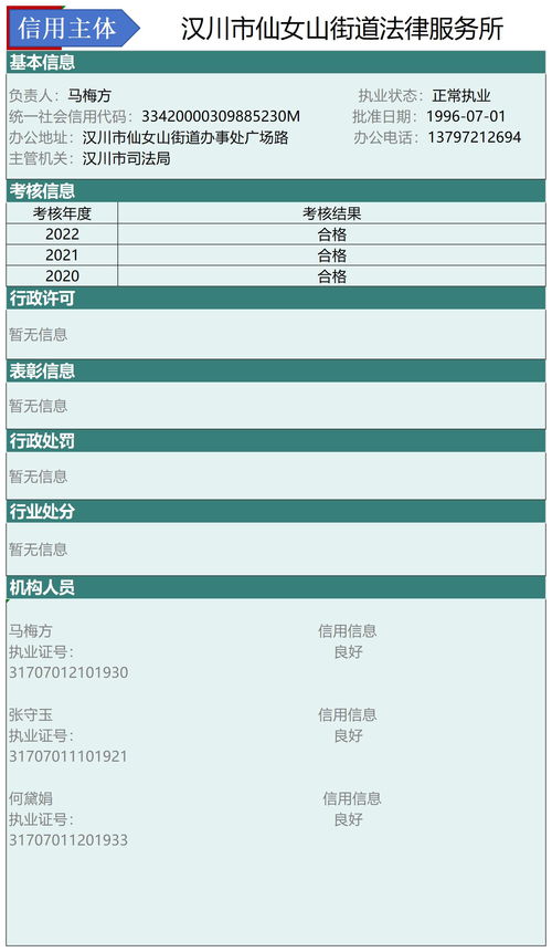 漢川市2024年法律服務信用信息平臺 集成律師、公證與司法鑒定行業信用體系